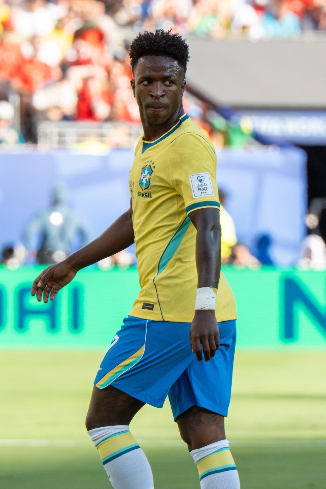 Vinícius Júnior pela seleção brasileira em 2026